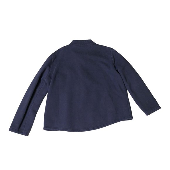 Vintage 90s Roots Athletics Canada 1/2 Zip Fleece Lined Crop Sweater Size XL - Picture 3 of 9